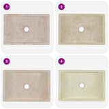 142773 Sink 45x30x12 cm Marble High Gloss Cream