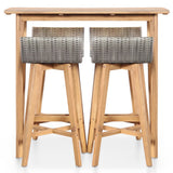 5 Piece Outdoor Dining Set Solid Acacia Wood 44222