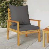 Garden Sofa Chair 2pcs with Cushion Solid Wood Acacia 366376