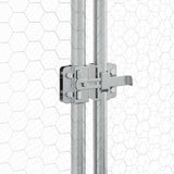 Chicken Cage Silver 400x105x182 cm Galvanised Steel 172556