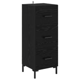 Sideboard Black Oak 34.5 x 34 x 90 cm Engineered Wood 881560