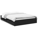 Bed Frame with Drawers without Mattress Black 150x200 cm King Size 3280651