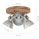Industrial Ceiling Lamp 25 W Silver 42x27cm E27 320505