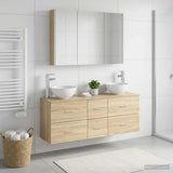 Bathroom Furniture Set 4 pcs Sonoma Oak 3406705