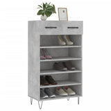 ZNTS Shoe Cabinet Concrete Grey 60x35x105 cm Engineered Wood 829608