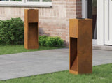 Solar Led Pathway Light 2 pcs Bronze Weathering Steel 879722