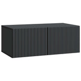 Wall-Mounted TV Cabinet Black 78.5 x 41 x 30 cm Engineered Wood 898516
