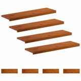Stair Tread 8 pcs 90 x 25 x 2 cm Brown Solid Oak Wood 3449371