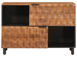Sideboard Acacia Brown Finish 80 x 33 x 75 cm Solid Mango Wood 4017927