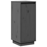 Sideboards 2 pcs Grey 31.5x34x75 cm Solid Wood Pine 813355