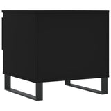 Coffee Table Black 50x46x50 cm Engineered Wood 830926