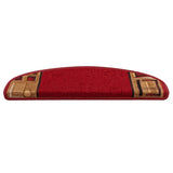 Stair Mats Self-adhesive 10 pcs 65x21x4 cm Red 149831