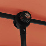 Garden Parasol with Aluminium Pole 2x1.5 m Terracotta 47341