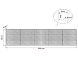 Gabion with 5 mm Wire and 5x5 cm Mesh 500x10x150 cm 3463996