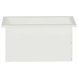 Garden Planter with LED White 30 x 60 x 30 cm Steel 8008086