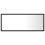 LED Bathroom Mirror Black 100x8.5x37 cm Acrylic 804941