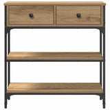 Console Table Artisan Oak 72.5 x 25 x 75 cm Engineered Wood 863520