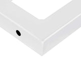 Basin Shelf Wall Mounted Steel and Solid Wood Oak 3302382