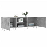 TV Cabinet Concrete Grey 150x30x50 cm Engineered Wood 829096