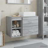 Bathroom Furniture Set 2 pcs Grey Sonoma Engineered Wood 3403893