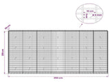 Gabion with 5 mm Wire and 5x10 cm Mesh 350x30x200 cm 3464689