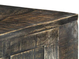 Desk Black 110x50x75 cm Solid Mango Wood 247913