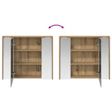 Bathroom Mirror Cabinet Artisian Oak 73.5 x 16 x 62.5 cm 889174
