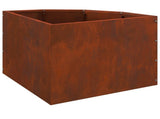 Corner Planter Rusty 45 x 45 x 35 cm Weathering steel 883653