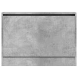 Shoe Cabinet Concrete Grey 80x21x57 cm Engineered Wood 839913