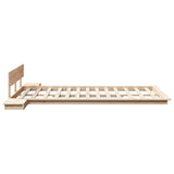 Bed Frame Brown 120 x 200 cm Wood 872401