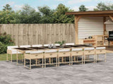 Garden Dining Set Beige, Cream white, Black 3211306