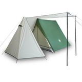 Camping Tent 3-Person Green Waterproof 94365