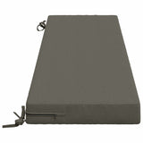 2-Piece Bench Cushions SOEST 2 pcs 100% Polyester Grey 949855