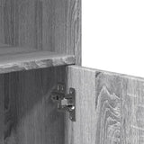 Rolling Cabinet Grey sonoma 55x40x91 cm Engineered Wood 853187