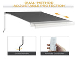 2.5 x 3m Electric Cassette Awning, with Remote - Grey T3398P313558