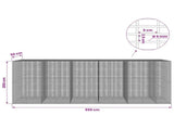 Gabion with 5 mm Wire and 5x2.5 cm Mesh 550x50x200 cm 3463829