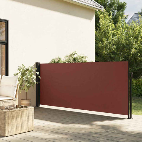 Retractable Side Awning Brown 120x600 cm 4004494