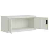 ZNTS File Cabinet Light Grey 90x40x220 cm Steel 3188320