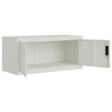 File Cabinet Light Grey 90x40x220 cm Steel 3188320