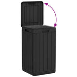 Outdoor Garbage Bin Anthracite 38x38x65 cm PP 364224
