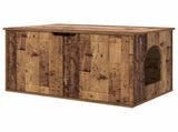 Cat House Old Wood 85 x 55 x 50.5 cm Engineered Wood 8000723
