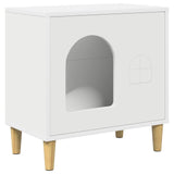 Cat House White 51 x 30 x 52 cm Engineered Wood 8000662