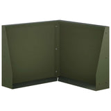 Retaining Wall 50 x 50 x 50 cm Steel Olive Green 8015233