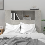 ZNTS Headboard Cabinet Concrete Grey 100x18.5x104.5 cm 811911