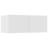 ZNTS 8 Piece TV Cabinet Set White Engineered Wood 3114230