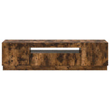 LED TV Cabinet Smoked Oak Engineered Wood 897350
