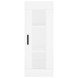 Highboard White 34,5x34x180 cm Engineered Wood 3199241