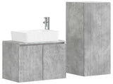 Bathroom Furniture Set 2 pcs Concrete Grey 33 x 34.5 x 100 cm 3406126