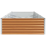 Garden Raised Bed 390 x 100 x 36 cm Galvanised Steel 42017361