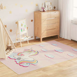 Kids' Rug Pink 160x230 cm Unicorn Washable 136622